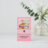 Cupcake Business Card Visitenkarte (Stehend Vorderseite)