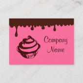 Cupcake Business Cards mit Schokolade Visitenkarte (Vorderseite)