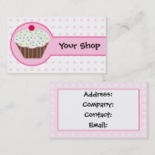Cupcake Business Cards Visitenkarte (Vorne/Hinten)