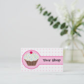 Cupcake Business Cards Visitenkarte (Stehend Vorderseite)