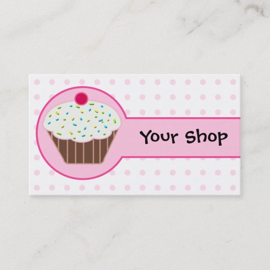 Cupcake Business Cards Visitenkarte (Vorderseite)