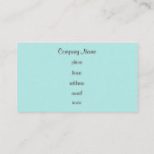 Cupcake Business Cards Visitenkarte (Rückseite)