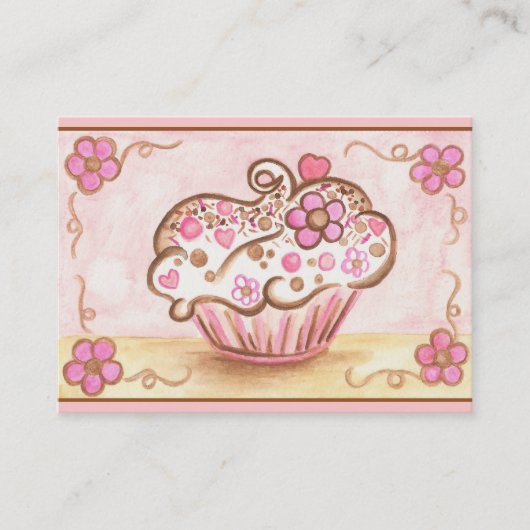 Cupcake Business Cards Visitenkarte (Vorderseite)