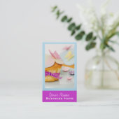 Cupcake Business Cards Visitenkarte (Stehend Vorderseite)