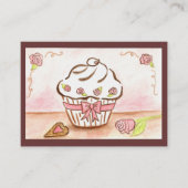 Cupcake Business Cards Visitenkarte (Vorderseite)