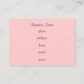 Cupcake Business Cards Visitenkarte (Rückseite)