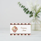 Cupcake Business Cards Visitenkarte (Stehend Vorderseite)