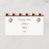 Cupcake Business Cards Visitenkarte (Rückseite)