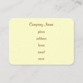 Cupcake Business Cards Visitenkarte (Rückseite)