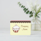 Cupcake Business Cards Visitenkarte (Stehend Vorderseite)