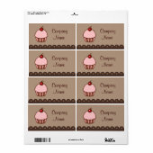 Cupcake Business Labels (Vorne)