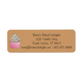 Cupcake Business Labels (Vorne)