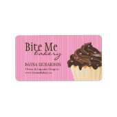Cupcake Business Packaging Labels Adressaufkleber (Vorne)