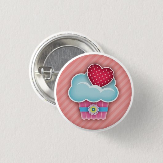 Cupcake Button (Vorne & Hinten)