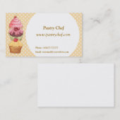 Cupcake Cake Cake Pastrie Visitenkarte (Vorne/Hinten)