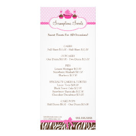 Cupcake Cake Pops Bäckerei Werbekarte