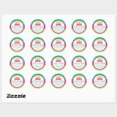 Cupcake Cake Pops Seashell Bäckerei Box Siegel Runder Aufkleber (Blatt)
