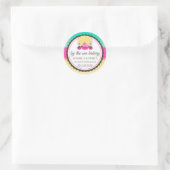 Cupcake Cake Pops Seashell Bäckerei Box Siegel Runder Aufkleber (Tasche)