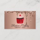 Cupcake Cakes Desserts Süßigkeiten Eigengebäck Visitenkarte (Vorderseite)