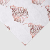 Cupcake Cakes & Süßigkeiten Zuhause Bäckerei Rusti Seidenpapier (Detail)