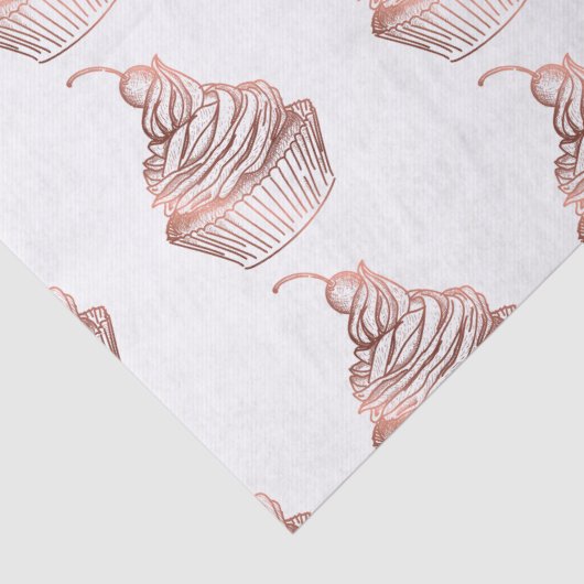 Cupcake Cakes & Süßigkeiten Zuhause Bäckerei Rusti Seidenpapier (Detail)