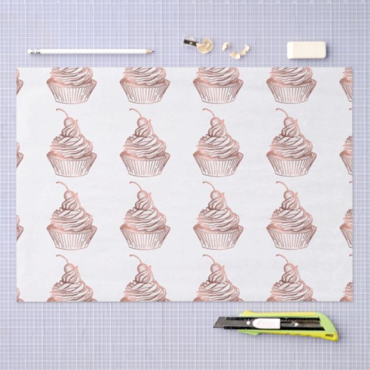 Cupcake Cakes & Süßigkeiten Zuhause Bäckerei Rusti Seidenpapier (Handwerk)