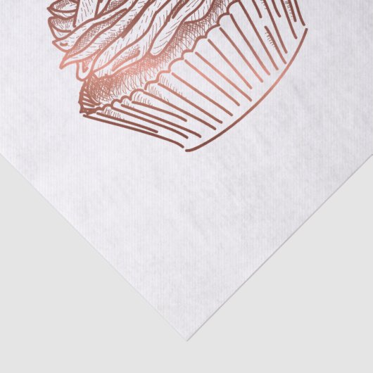 Cupcake Cakes & Süßigkeiten Zuhause Bäckerei Rusti Seidenpapier (Detail)