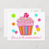 Cupcake Candy Surprise Postkarte (Vorne/Hinten)