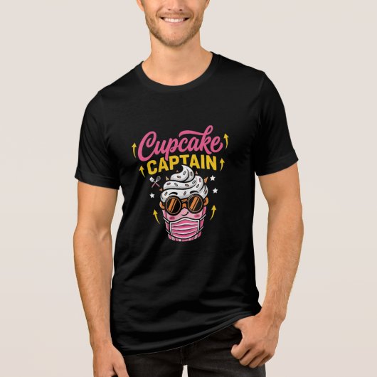 Cupcake Captain Cool Vibes Tri-Blend Shirt (Vorderseite)