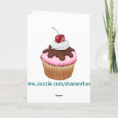 Cupcake Card Dankeskarte (Rückseite)