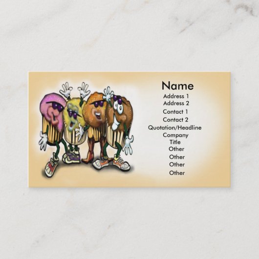 Cupcake Card Visitenkarte (Vorderseite)