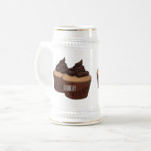 Cupcake Cartoon Illustration Bierglas (Vorderseite Links)