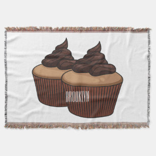 Cupcake Cartoon Illustration Decke