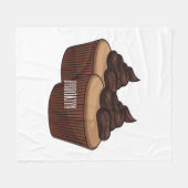 Cupcake Cartoon Illustration Fleecedecke (Vorderseite (Horizontal))