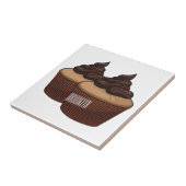 Cupcake Cartoon Illustration Fliese (Seite)