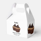 Cupcake Cartoon Illustration Geschenkschachtel (Rückseite)