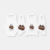 Cupcake Cartoon Illustration Geschenkschachtel (Ungefaltet)