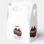 Cupcake Cartoon Illustration Geschenkschachtel (Geöffnet)