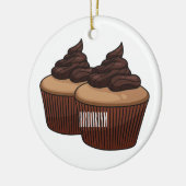 Cupcake Cartoon Illustration Keramik Ornament (Links)