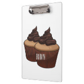 Cupcake Cartoon Illustration Klemmbrett (Links)