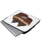 Cupcake Cartoon Illustration Laptopschutzhülle (Vorne Knopf)