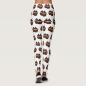 Cupcake Cartoon Illustration Leggings (Rückseite)