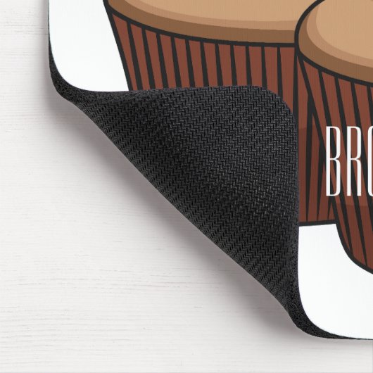 Cupcake Cartoon Illustration Mousepad (Ecke)