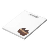 Cupcake Cartoon Illustration Notizblock (Rotiert)