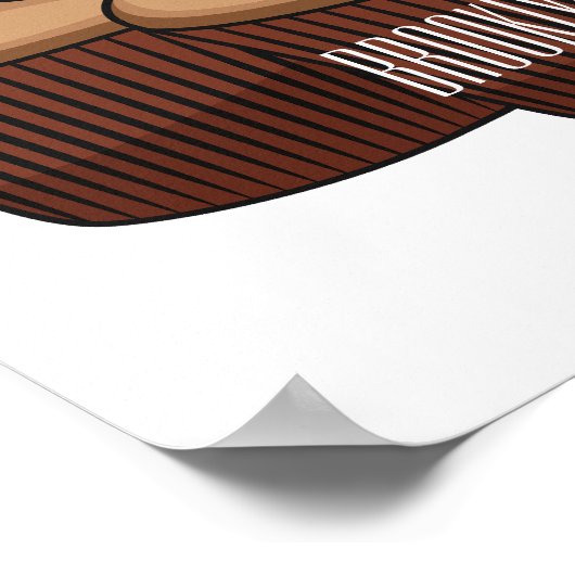 Cupcake Cartoon Illustration Poster (Ecke)