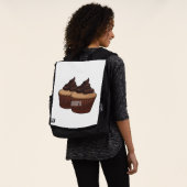 Cupcake Cartoon Illustration Rucksack (Ausgewaschen)