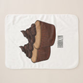 Cupcake Cartoon Illustration Sherpadecke (Vorderseite (Horizontal))