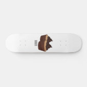 Cupcake Cartoon Illustration Skateboard (Horizontal)