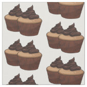 Cupcake Cartoon Illustration Stoff (Nahaufnahme)