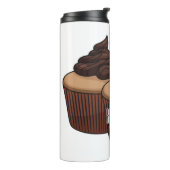 Cupcake Cartoon Illustration Thermosbecher (Nach links gedreht)